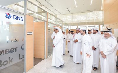 QFZ and QNB representatives inspect the new QNB office
