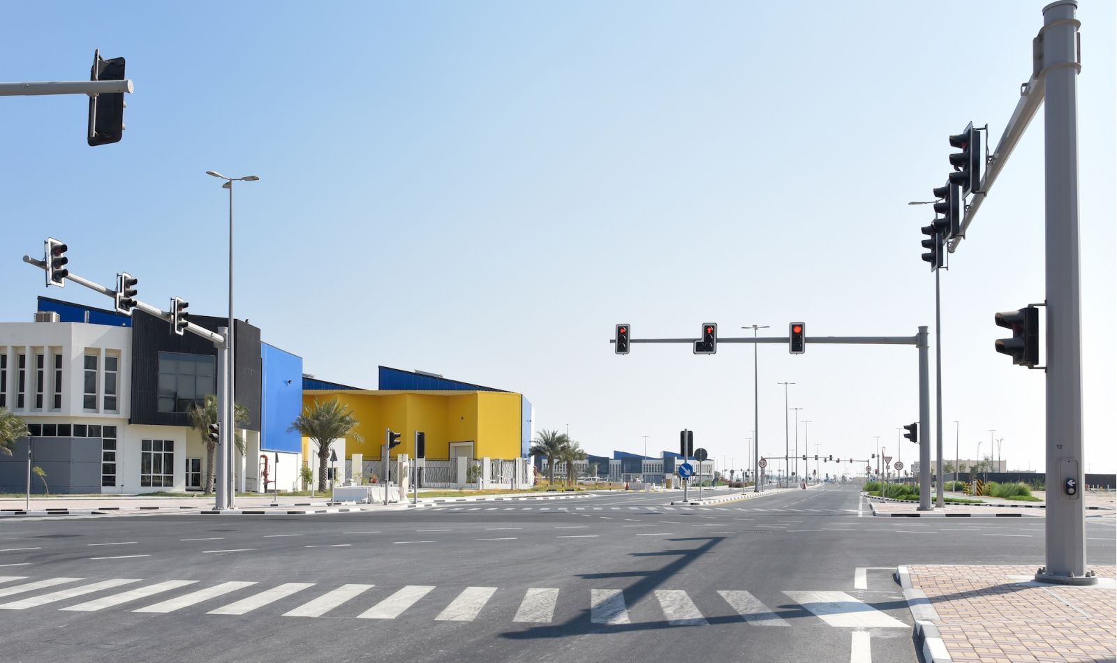 Street in Umm Al Houl Free Zone