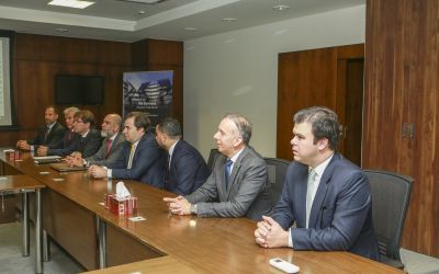 QFZA briefing their latest projects and activities to the President of the Brazilian Chamber of Deputies, Rodrigo Maia