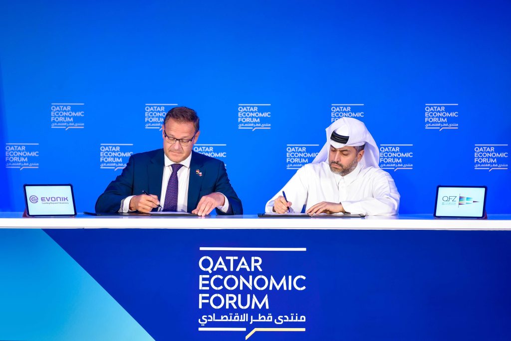 QFZ and Evonik sign MoU to exploring manufacturing at Umm Alhoul Free Zone